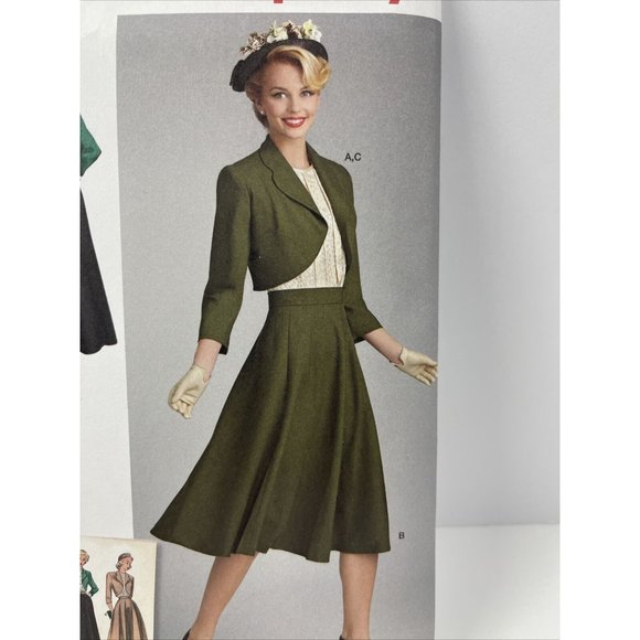 Simplicity Pattern 8462 U5 Size 16 - 24 Vintage 1940s Skirt Jacket Top UNCUT - Picture 4 of 10